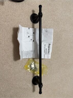 Franklin Brass Beaded Oil Rubbed Bronze 18in Towel Bar New no box